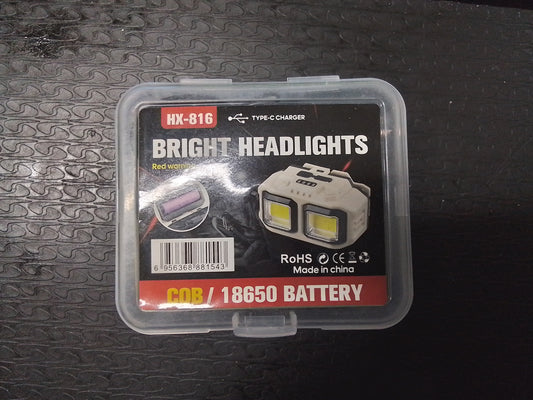 USB Rechargeable headlight.