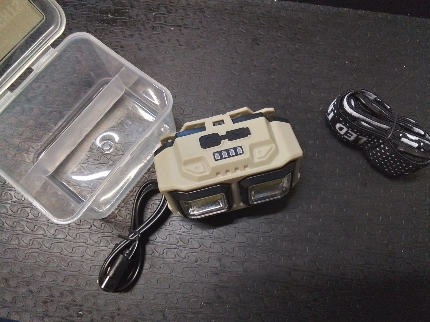 USB Rechargeable headlight.