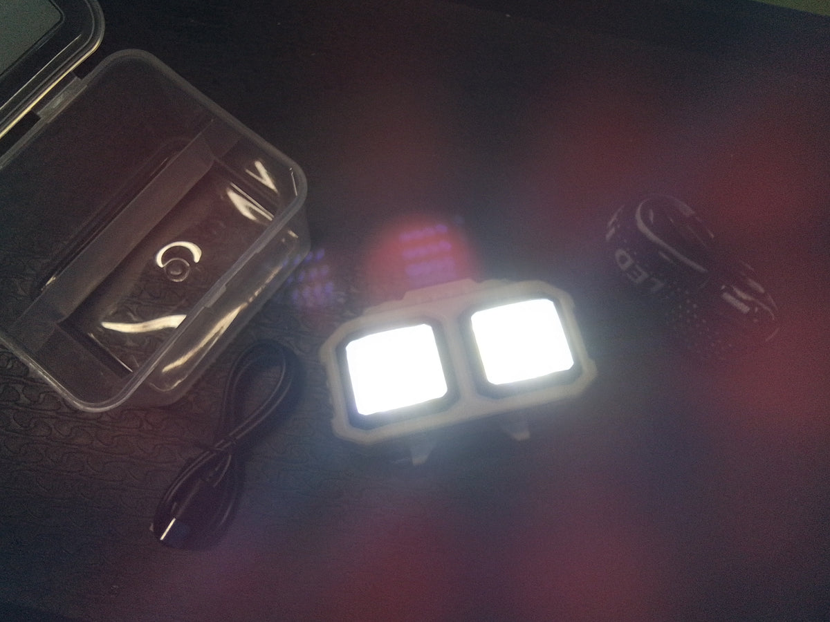 USB Rechargeable headlight.