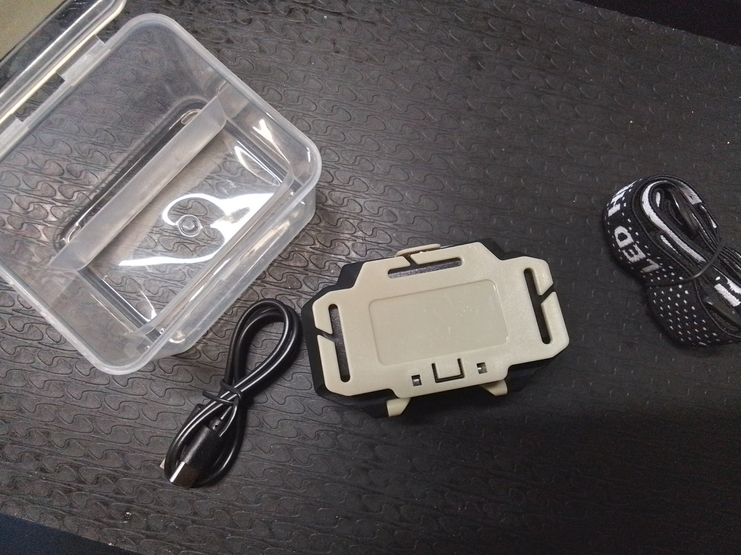 USB Rechargeable headlight.