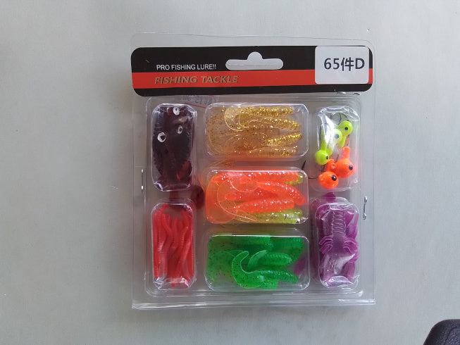 65 piece Soft Lure Pack