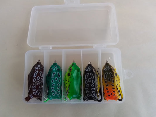 5pc Frog Lure kit (large)
