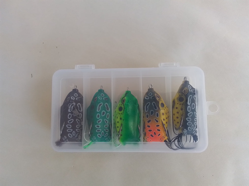 5pc Frog Lure kit (large)