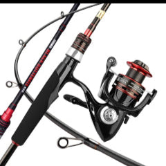 Black butterfly Fishing Rod and Reel Combo with Line and Lures