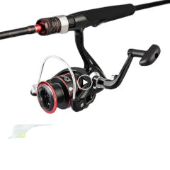 Black butterfly Fishing Rod and Reel Combo with Line and Lures