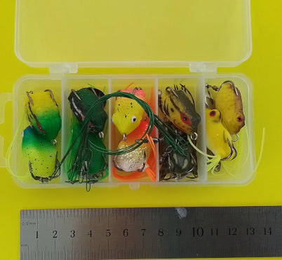 Frog Spinnerbait Lure Pack – Weedless Topwater Set (10 Pack)
