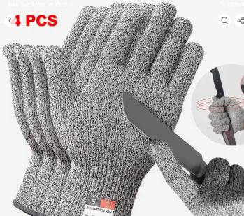 Level 5 Cut-Resistant Safety Gloves (1 Pairs - Large)