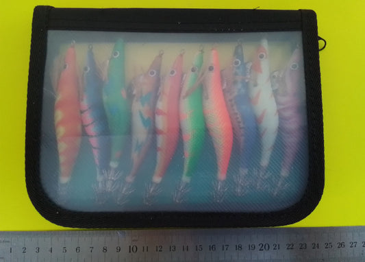Premium Squid Jig Lure Set – High-Performance Egi Pack (10 Pack)