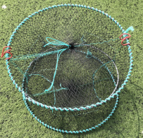 Round Heavy-Duty Collapsible Crab Pot (60cm × 30cm)