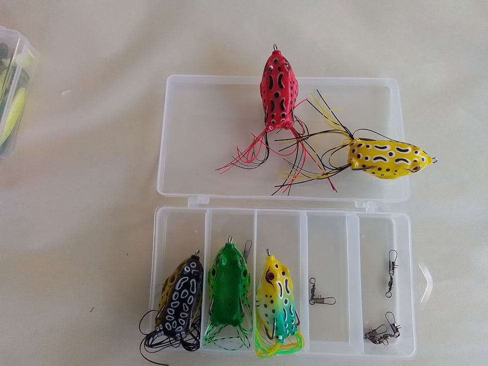 Medium Soft Plastic Frog Lure Kit (5-Piece)