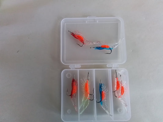8pc Soft Prawn Bait (hook in)