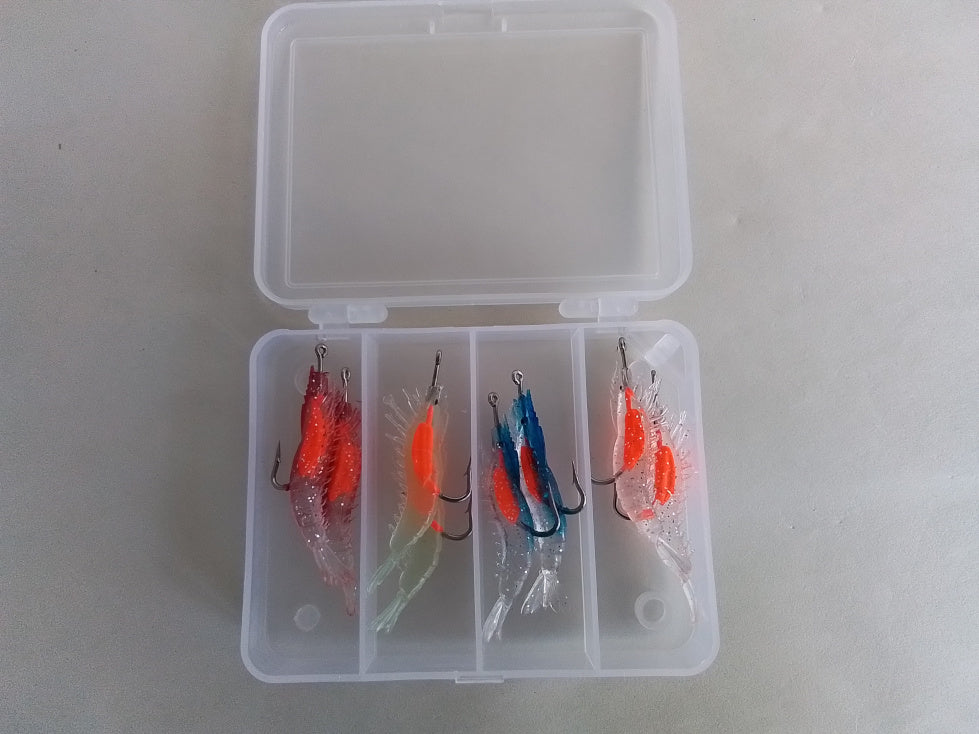 8pc Soft Prawn Bait (hook in)