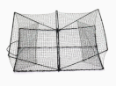 Square Collapsible Heavy-Duty Crab Pot (60cm × 43cm × 22cm)