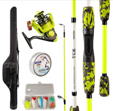 Tce Pink 1.8m Fishing Rod and Reel Combo with Line and Lures
