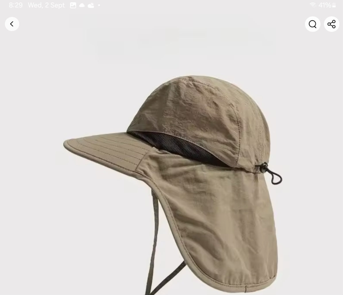Wide Brim Sun Protection Fishing Shade Hat