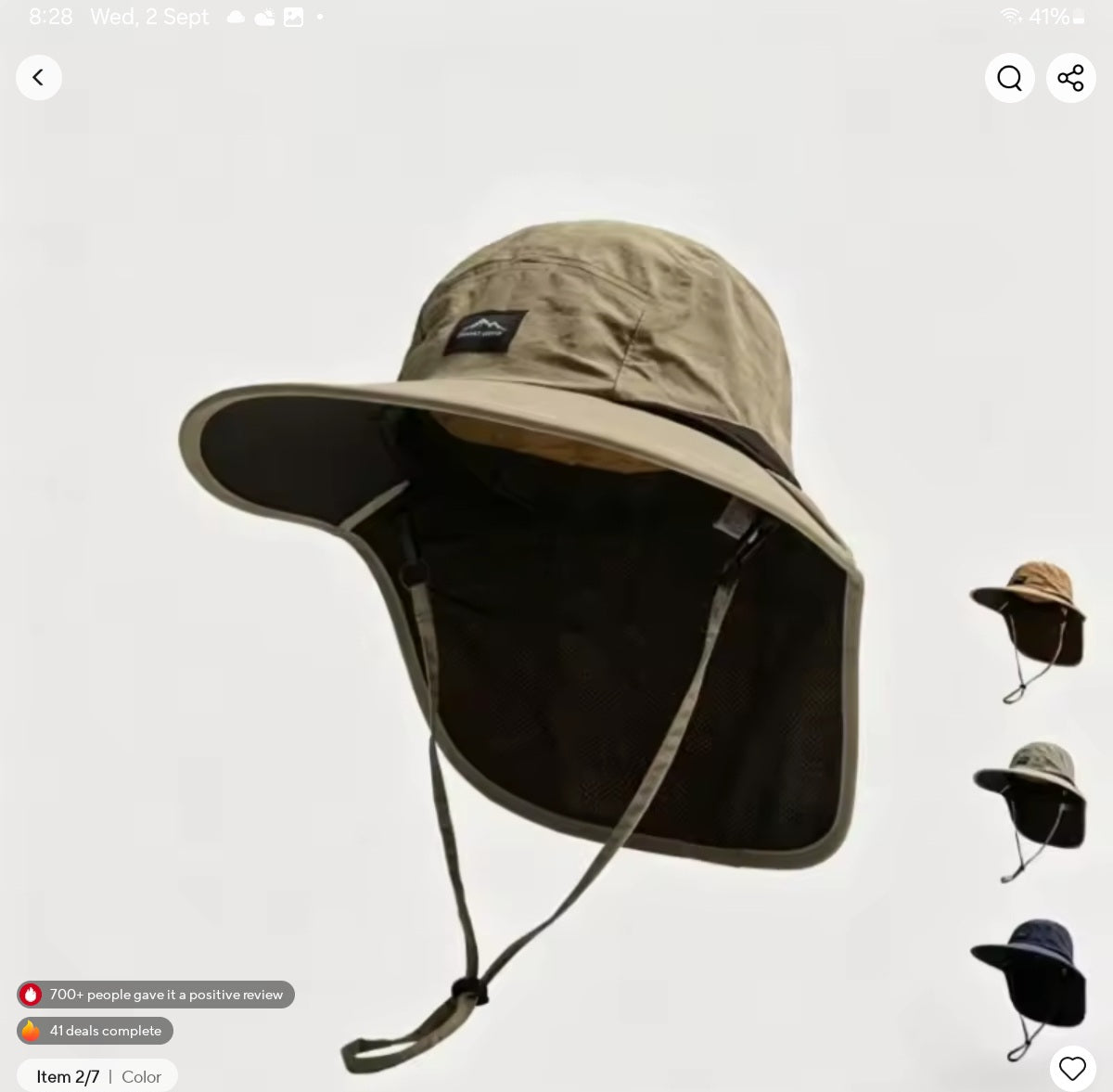 Wide Brim Sun Protection Fishing Shade Hat